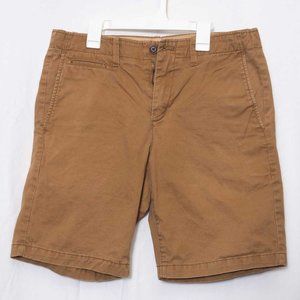 GAP Flat Front Dark Khaki Men's Shorts Size 32